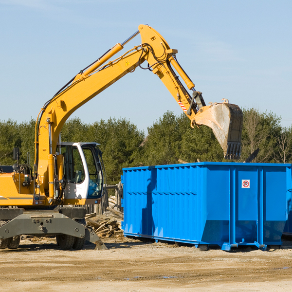 can i choose the location where the residential dumpster will be placed in Rushville Indiana